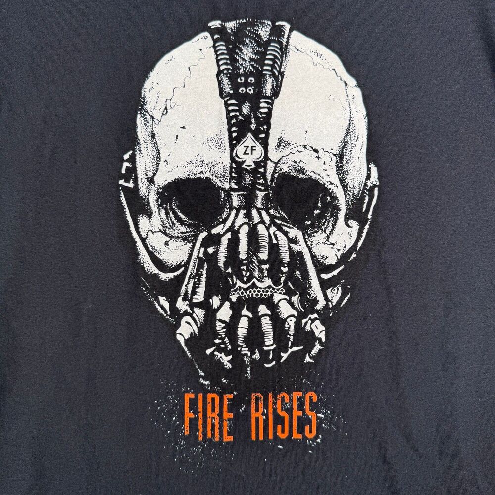 Zero Foxtrot T-Shirt Men Large Black Skull Bane Batman